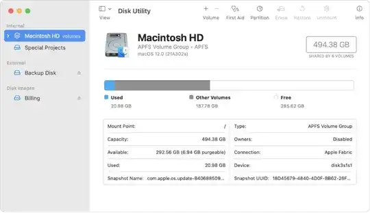Disk Utility Application