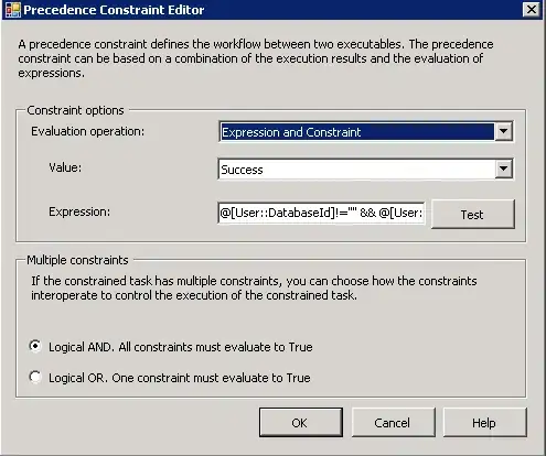 Precedence Constraint Editor