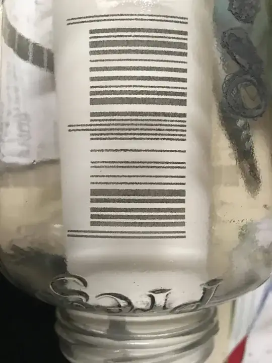 marked bar code with paper background