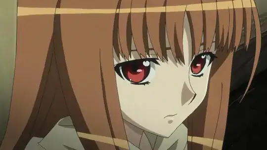 Holo looking slightly hurt by what Lawrence said