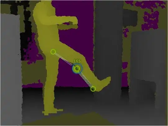 Sideways measurement with skeleton tracking