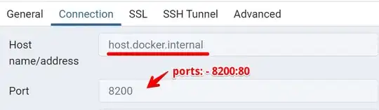 use <code>host.docker.internal</code> istead of <code>localhost</code>