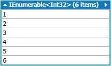 Sequence is 1,2,3,4,5,6