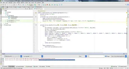 Android studio output