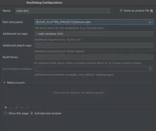 Run config