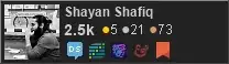 profile for Shayan Shafiq on Stack Exchange, a network of free, community-driven Q&A sites