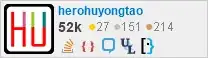 profile for herohuyongtao on Stack Exchange, a network of free, community-driven Q&A sites