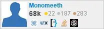 profile for Monomeeth on Stack Exchange, a network of free, community-driven Q&A sites