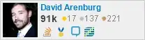 profile for David Arenburg on Stack Exchange, a network of free, community-driven Q&A sites