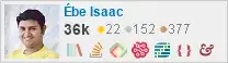 profile for Ébe Isaac on Stack Exchange, a network of free, community-driven Q&A sites