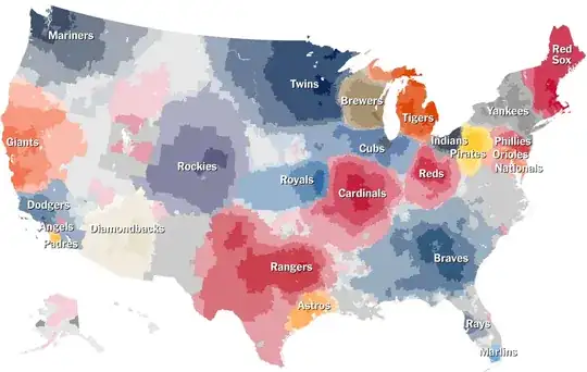 Large scale of baseball