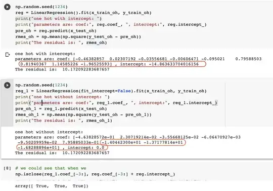one hot regression result