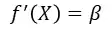 f\prime(X)=b