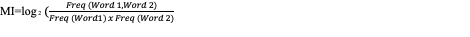screenshot of formula