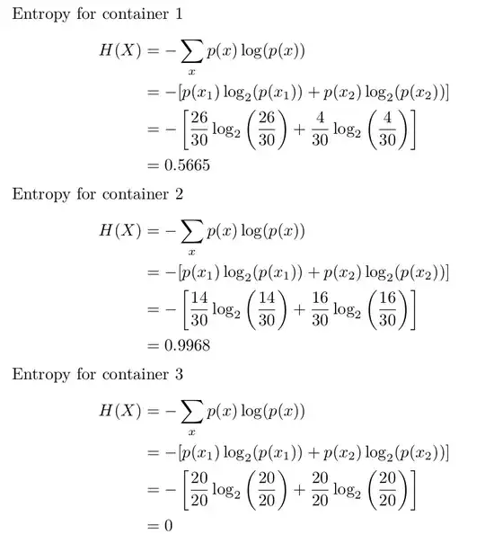 Entropy Formula