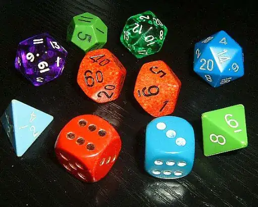 Variety of dice