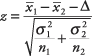 http://www.cliffsnotes.com/math/statistics/univariate-inferential-tests/two-sample-z-test-for-comparing-two-means