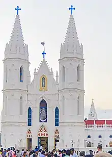 Basilica of Our Lady of Good Health in Velankanni, Tamil Nadu - entrance