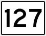 State Route 127 marker