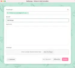 Composing an encrypted message